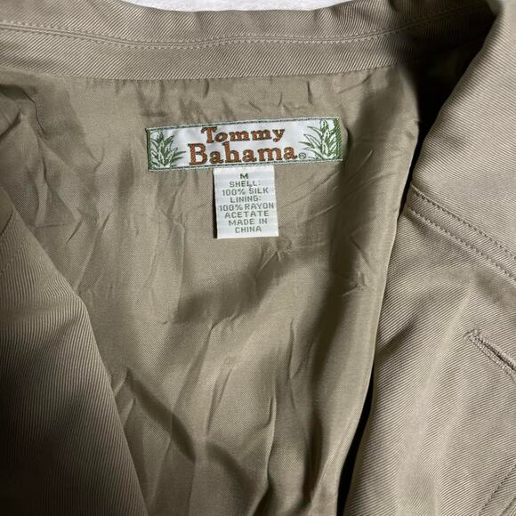 Tommy Bahama Silk Sport Coat Men's M Beige Blazer Unstructured Chore Jacket Tan - Picture 3 of 8